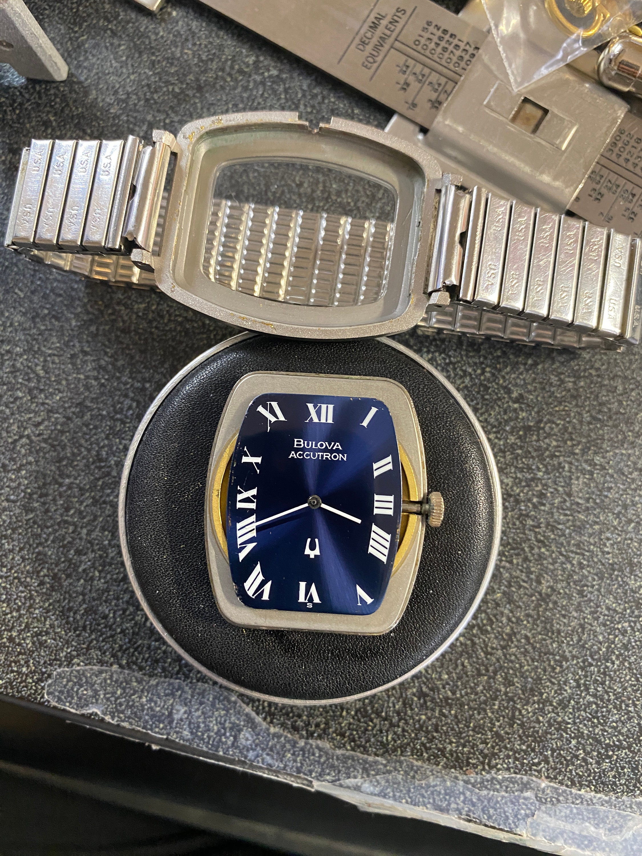 Bulova Accutron Vintage Watch in Perfect condition Heavy White