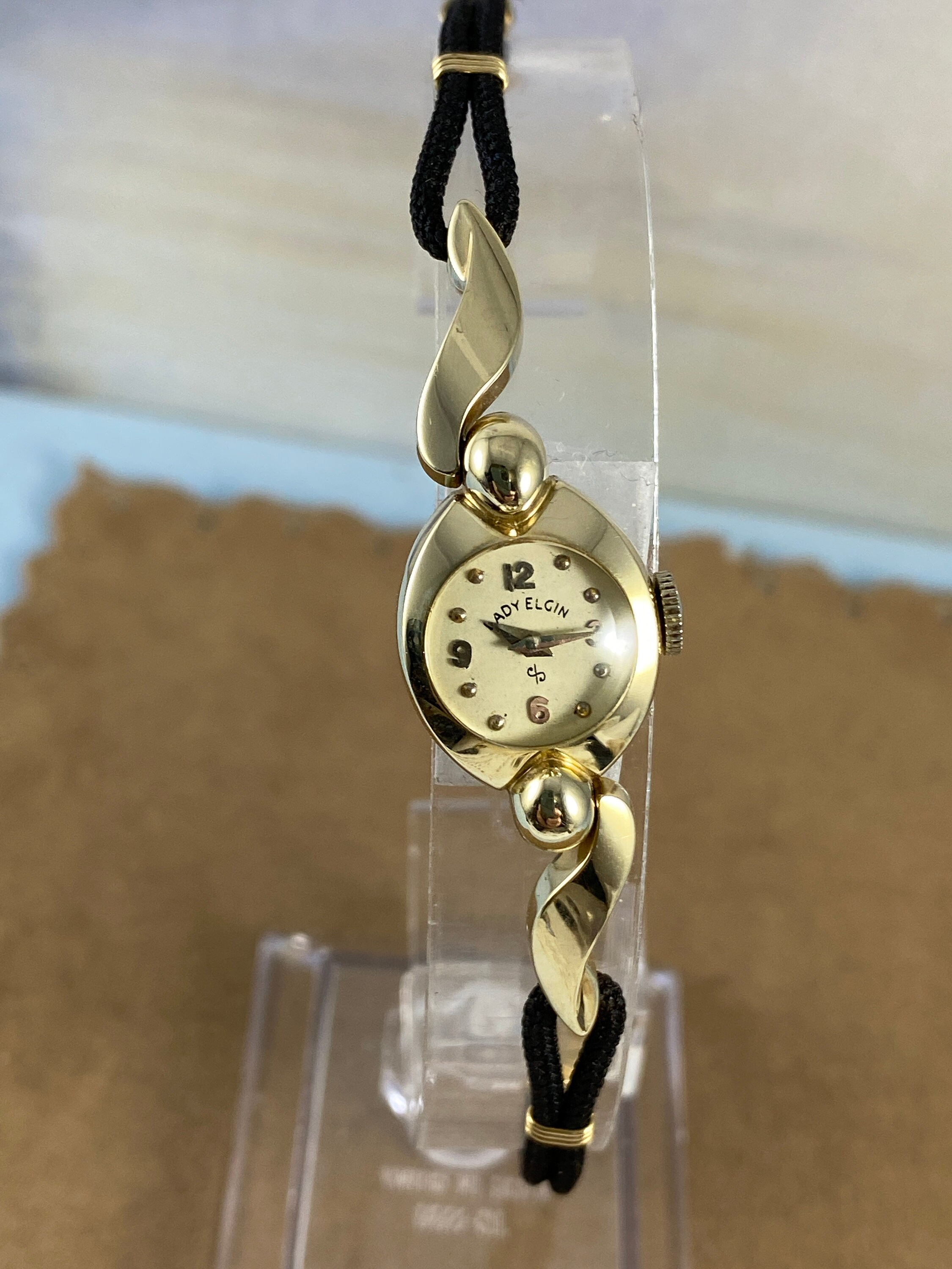 Vintage Lady Elgin 21 joyas 10 Karat oro lleno reloj con hasta 7 pulgadas cord pulsera mecanica mano viento 1960 mantiene el tiempo Etsy Mexico
