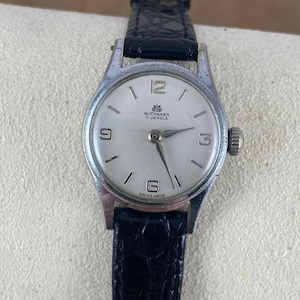 Vintage 1950s Bucherer Automatic Watch: Swiss Made, 17 Jewel Mechanical Movement