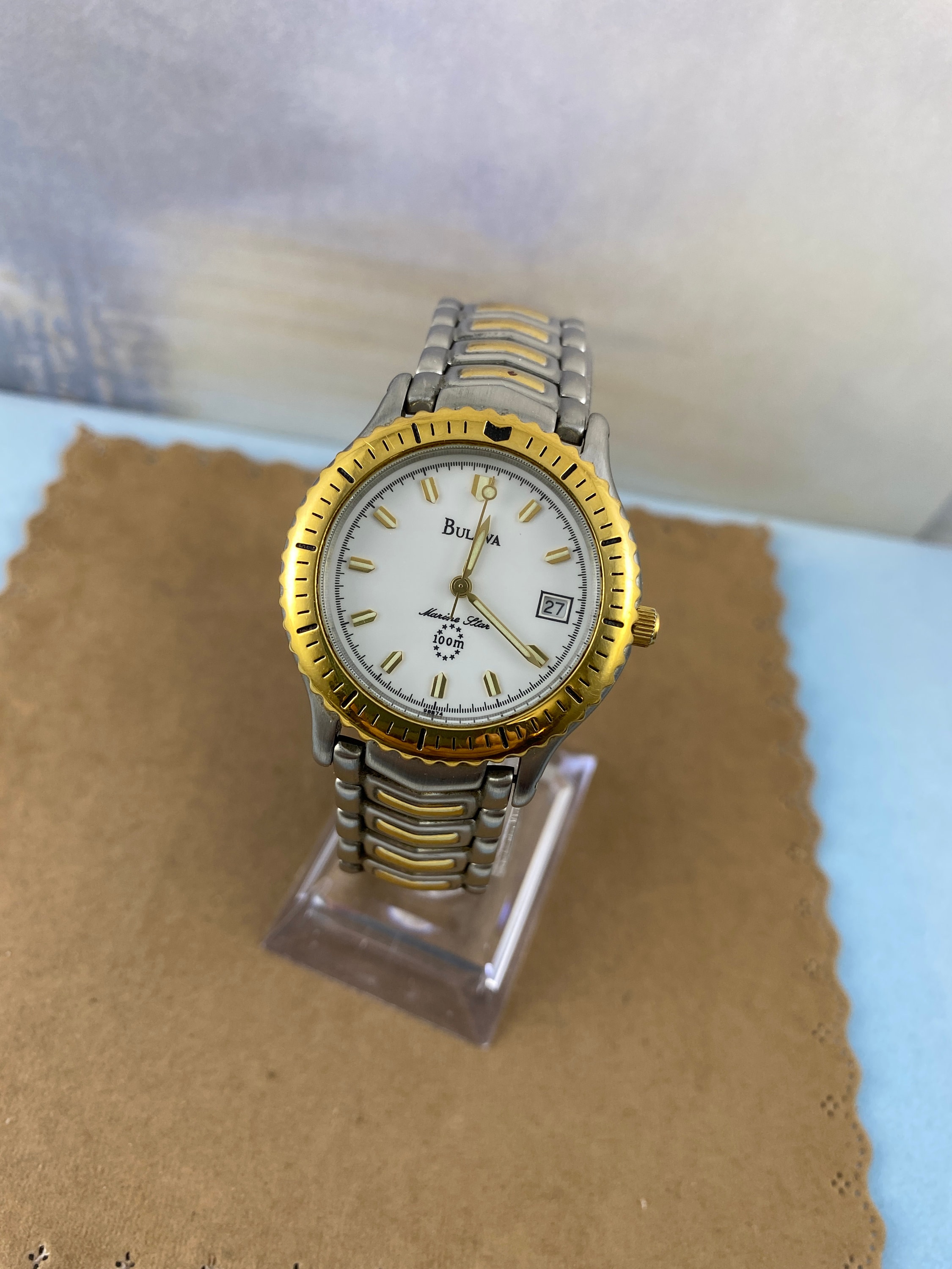 Bulova quartz marine star 100m sale