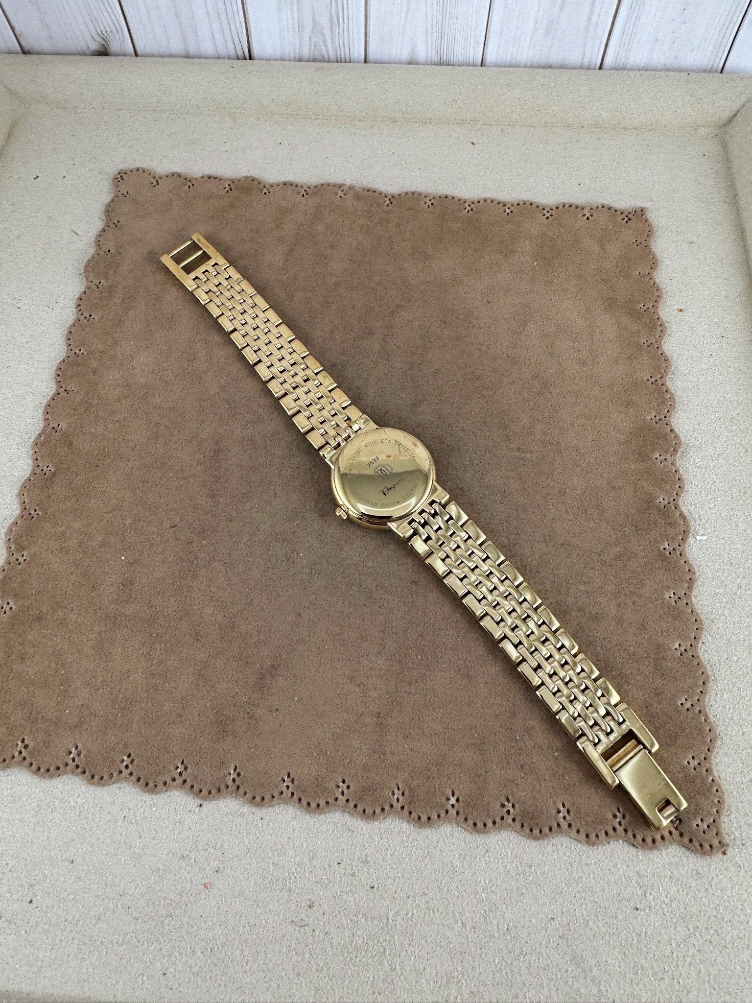 Daniel Mink Swiss Ladies Gold Plated Quartz Dress Wrist Watch New Battery il_fullxfull.7846279257_9gdr.jpg main image 4