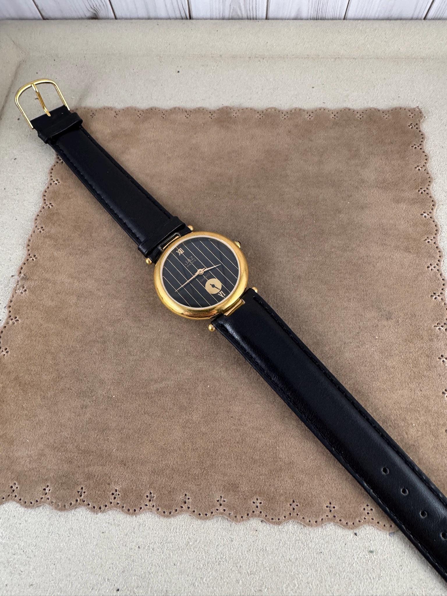 Vintage Jaz Paris Ladies Watch: Black & Gold Dial, Norwegian  display picture 1