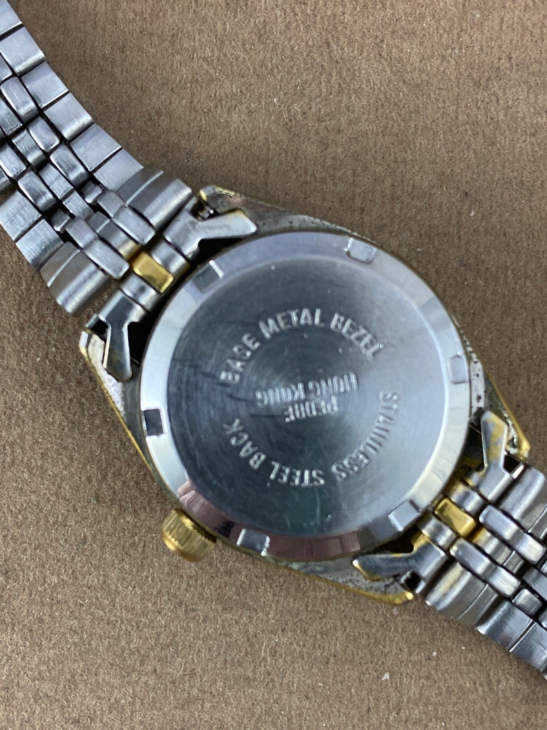 Vintage Neiman Marcus Gold Plated Ladies Watch With Date Etsy