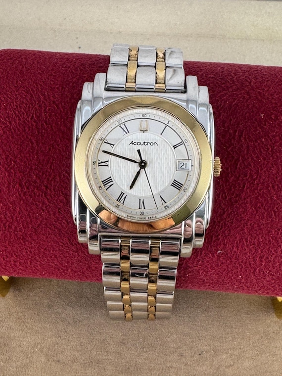 BULOVA ACCUTRON II 腕時計 本体 Vintage Accutron Bulova Two-tone Gold Stainless Steel Watch: Swiss
