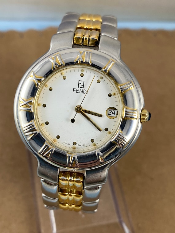 fendi two tone watch