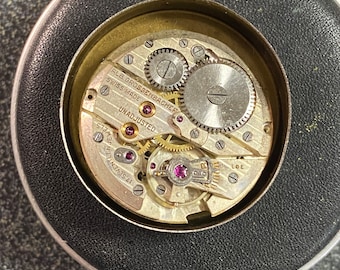 Swiss Alb. Grossenbacher F 294 Precision Watch Movement 17 Jewels Mechanical Swiss Made LOE Un Adjusted 1 inch Diameter 26MM Parts