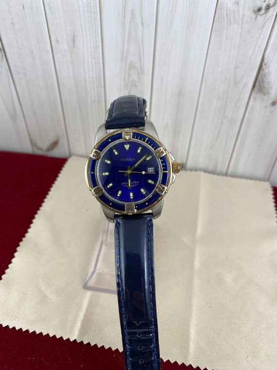 Vintage Fossil Airmaster Stainless Steel Watch Water Resistant