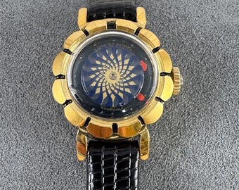 Vintage Earnest Borel Kaleidoscope Cocktail Watch: Gold  display picture 3
