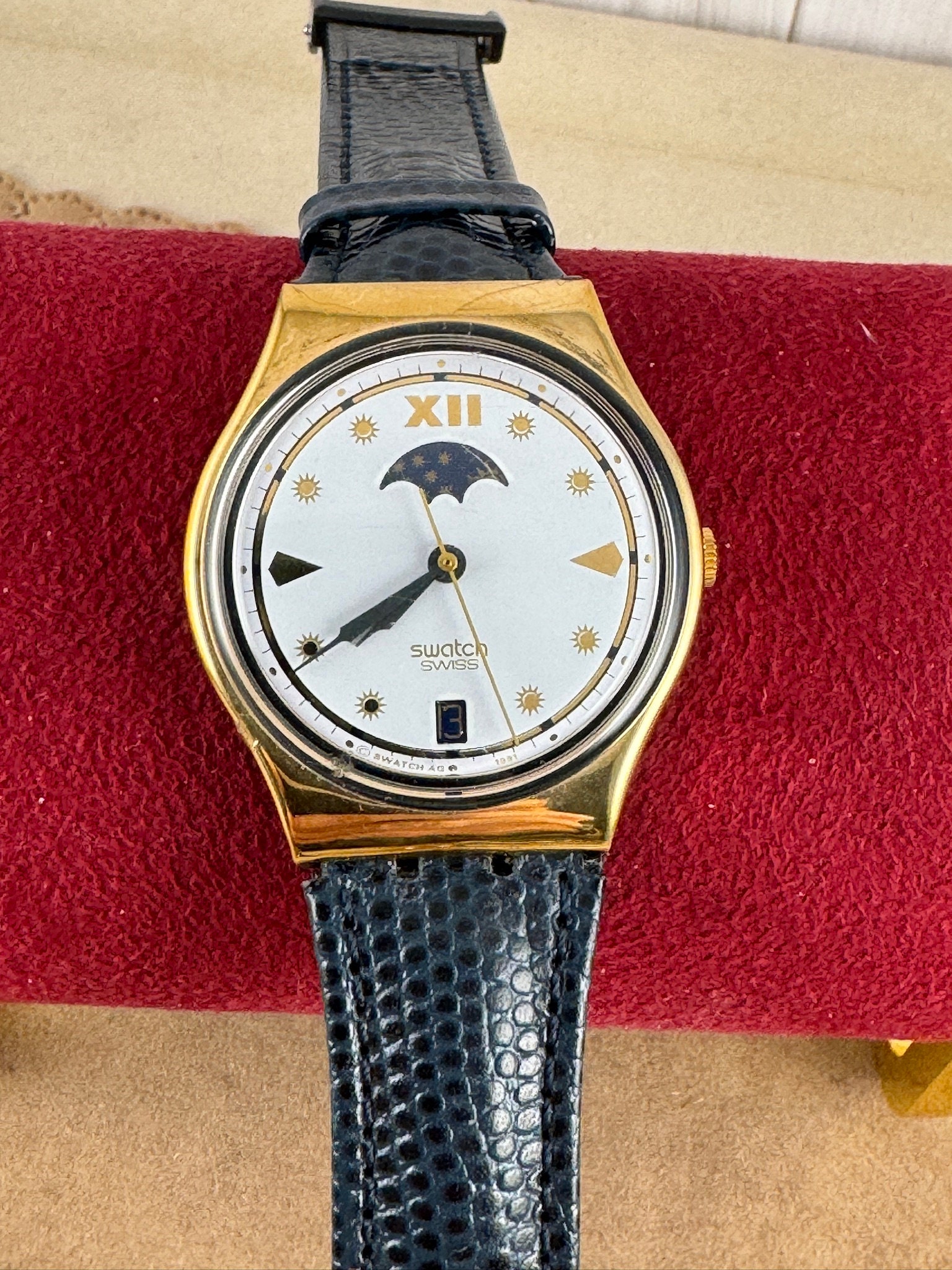SWATCH スウォッチ ムーンフェイズ ヴィンテージ 1991年製 稼働品 