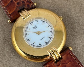 Lanvin Champagne Dial Tank Watch for Men, 2000s - Vintage 