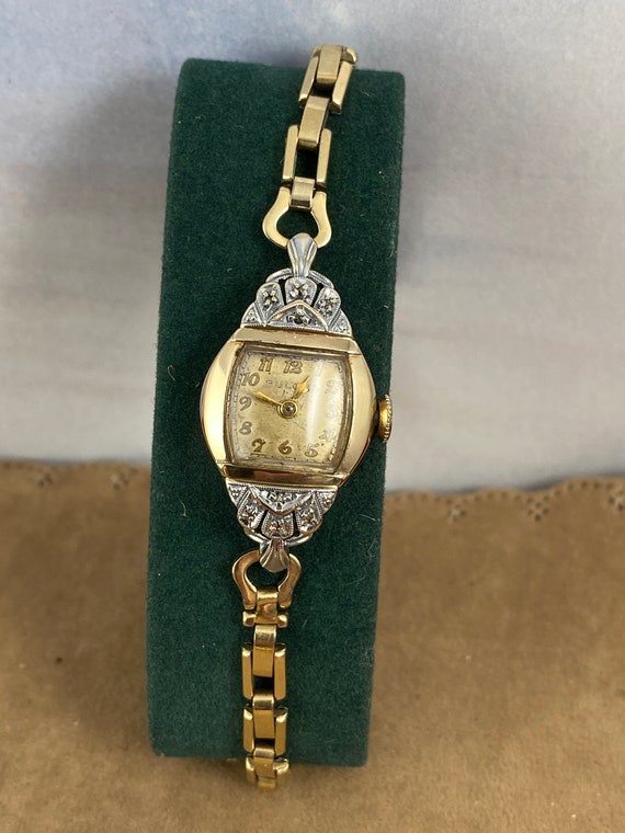 Vintage 1930's Bulova Diamond 17 Jewel 6AM Movemen