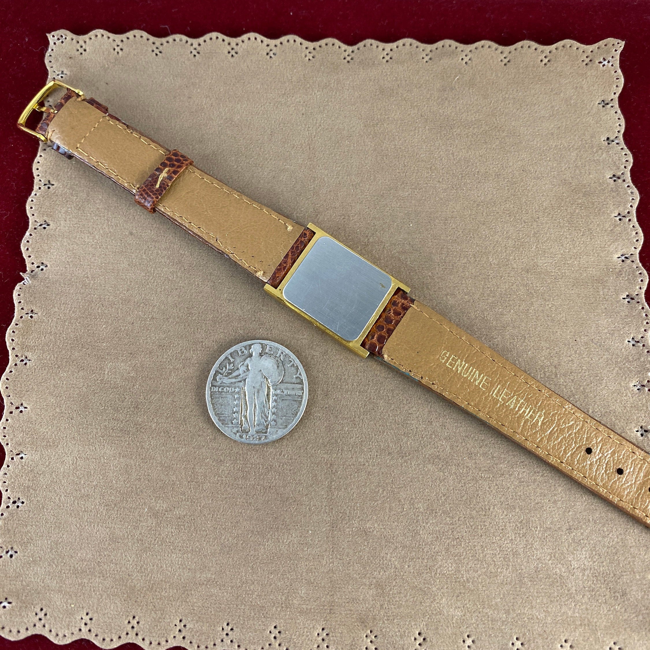 Neiman Marcus Gold Plated Roman Numerals Watch Vintage Neiman Marcus Gold Plated Watch: Swiss Made, Roman  main image 4
