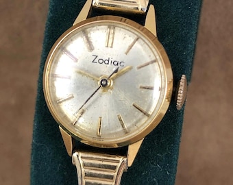 Vintage Rare 14K Y Gold Diamond Ollendorff Swiss Made  display picture 1