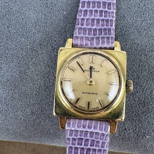Vintage Bucherer Automatic Swiss Ladies Mechanical Self-winding Watch 10 Micron Gold Plated,