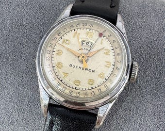 Vintage Bucherer Marcasite Watch: 0.800 Silver Swiss Ladies  display picture 3
