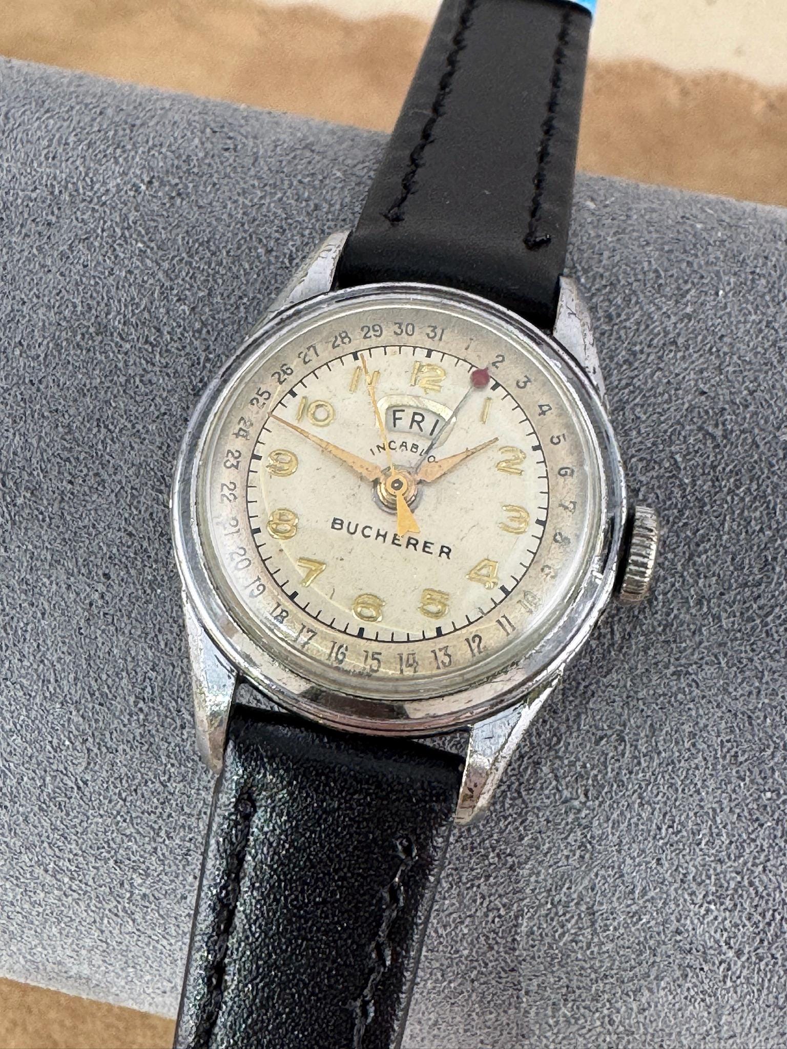 Vintage Bucherer Hand Wind Watch: Swiss Made, 15 Jewel Movement - Etsy