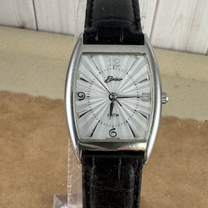 Belair Grey Leather Watch Rectangular Design Mother Of Pearl Face‎ Silver Case Belair Tank Watch Women 16mm MOP Dial Two Tone Rectangle New  main image 4