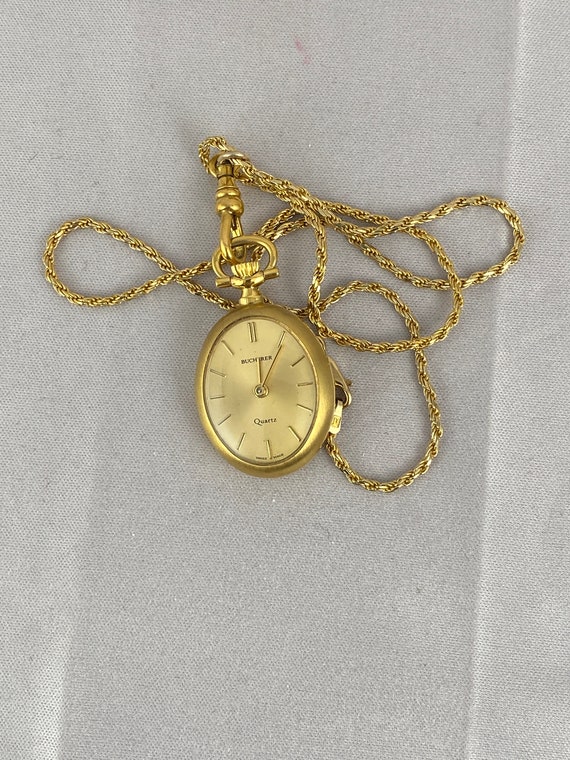 Swiss Made Vintage Bucherer Watch 1.5x0.75 inch i… - image 2