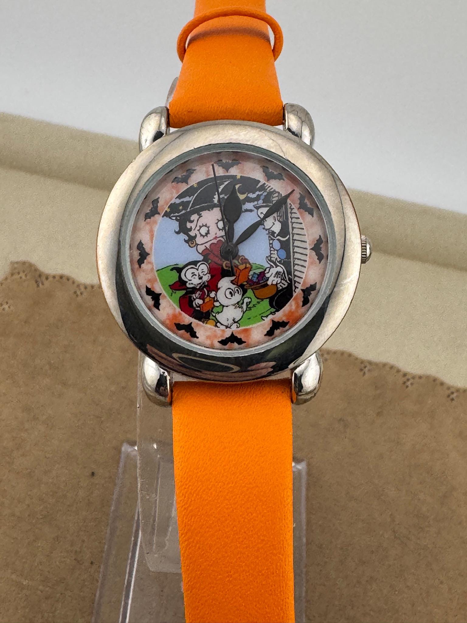 Vintage Halloween Time with Betty Boop Its a Glamorous Betty Boop watch Betty Boop Watches - Etsy main image 4