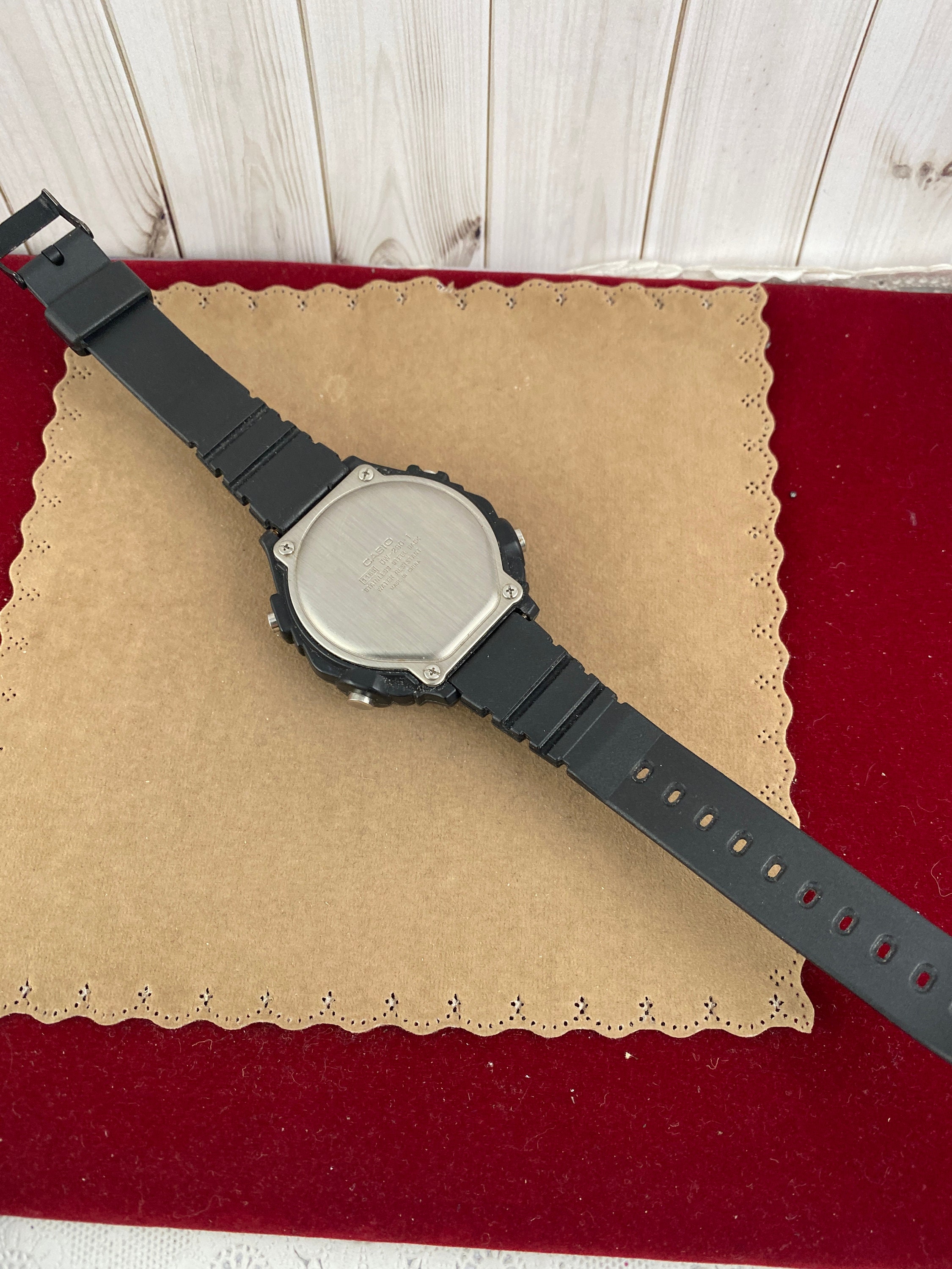 Vintage Rare Casio Pathfinder 706 MW 45 DM Watch Black Wit New 9 Inch Leather Strap Etsy UK