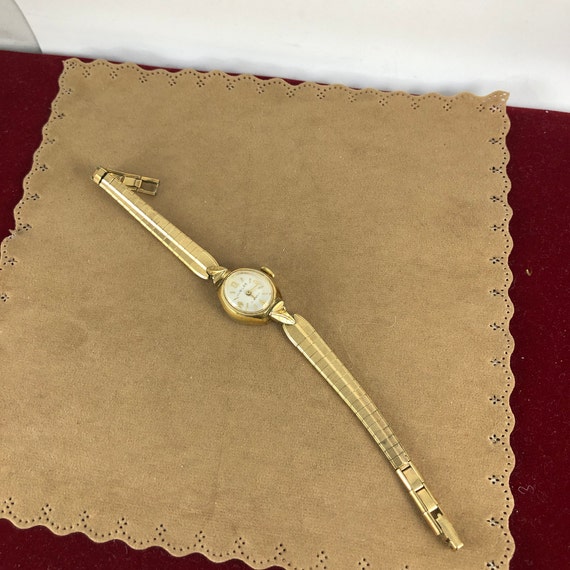 Vintage Jubilee 17 Jewel Gold Plated Watch Every … - image 2