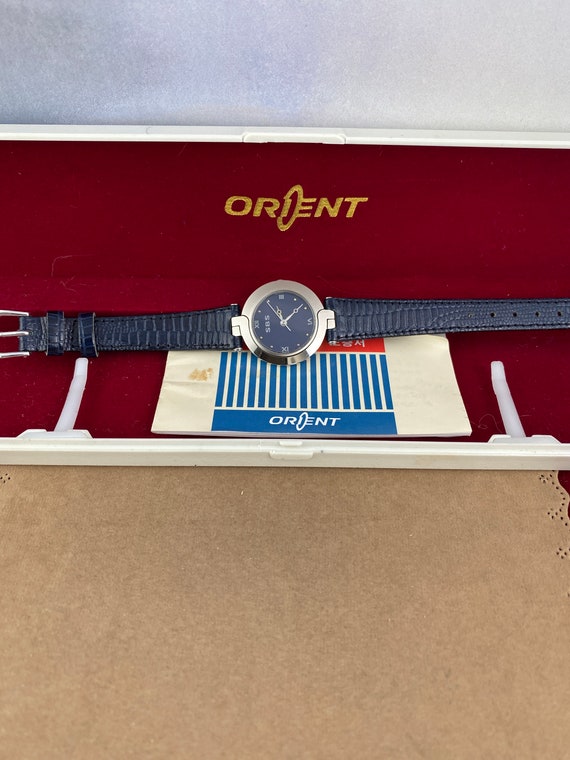 【ORIENT】810305-40 スーパースリム 80's ヴィンテージ Vintage Orient VX Tank - 1980s - Never Worn - Gold Dial - Leather