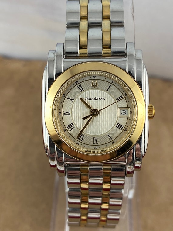 Vintage Sculptured Accutron Bulova T1 Watch 2 Tone Gold and - Etsy