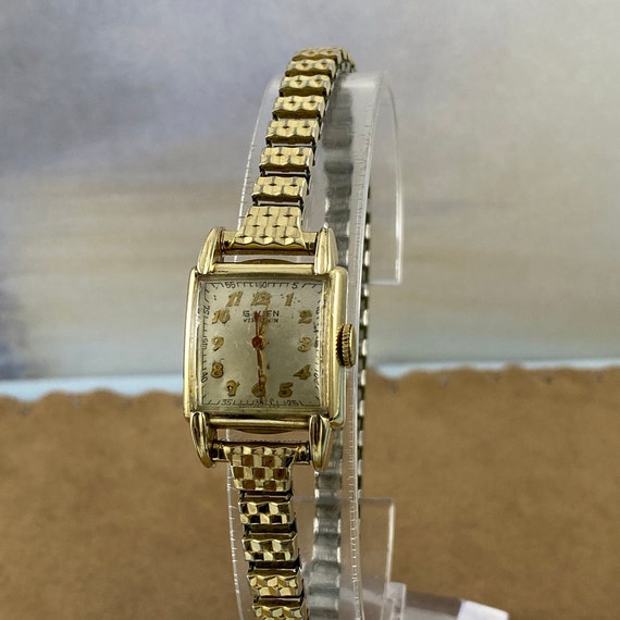 Montre Vintage Femme Gruen Veri Thin - 10K Plaqué Or Roulé - Élégance Rétro