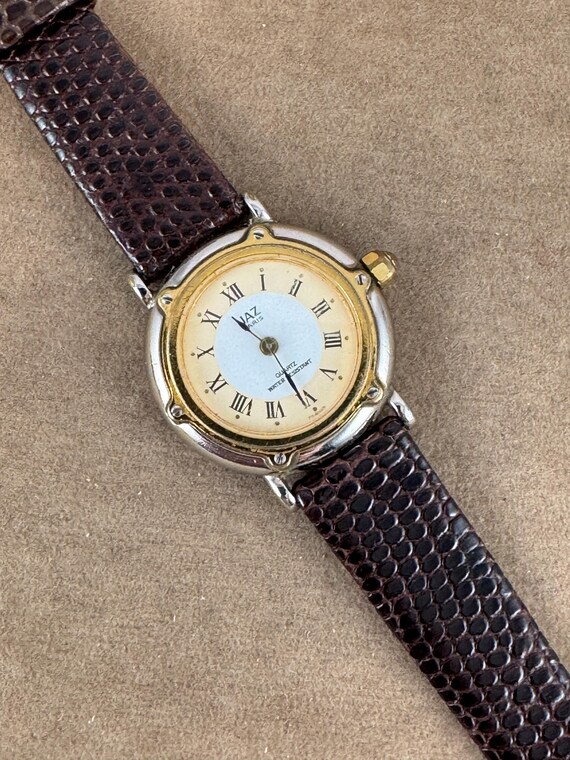 Vintage JAZ Paris Two Tone Silver Sports Watch Vintage JAZ Paris Tank Watch: Two-tone Gold & Silver, Roman  main image 3