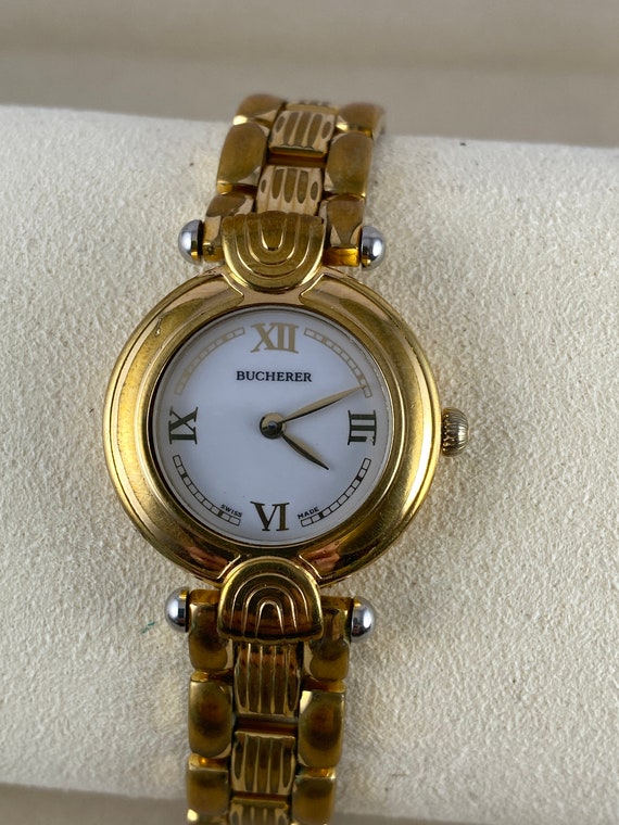 Beautiful Vintage Bucherer Swiss Gold Tone Wrist W