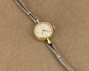 Vintage Movado Watch: 14K Gold Case, 10K Gold Filled Band, Hand Wind (1940s-50s)