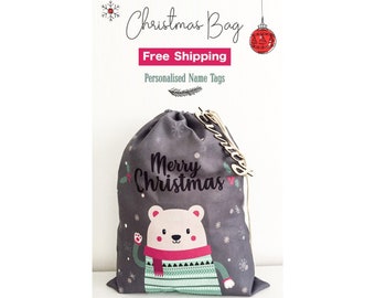 Little children Christmas eve bag | Night before Christmas treats | Santas gift bag | Special Christmas Gift