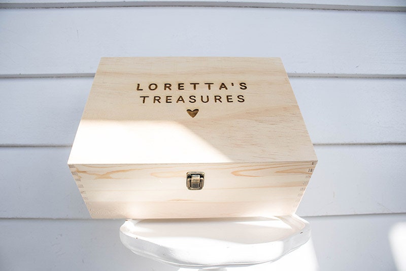 Personalised Treasure Box Large Etsy