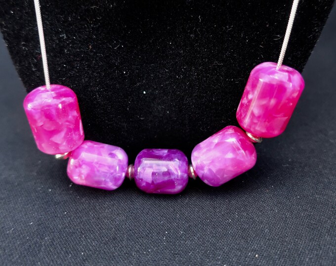 Pink Ice Acrylic Beads