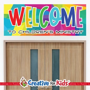 Welcome To Children's Ministry Decal, Sunday School Decal, Christian Wall Decal, Sunday School Decor, Children's Church Decal, 9524