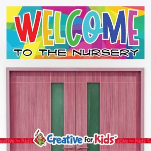 Welcome To The Nursery Decal, Sunday School Decal, Church Nursery Decal, Sunday School Decor, Children's Church Decal, 9522