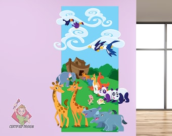 oah's Ark Wall Decal: Bible Story Church Nursery Decor Sunday School