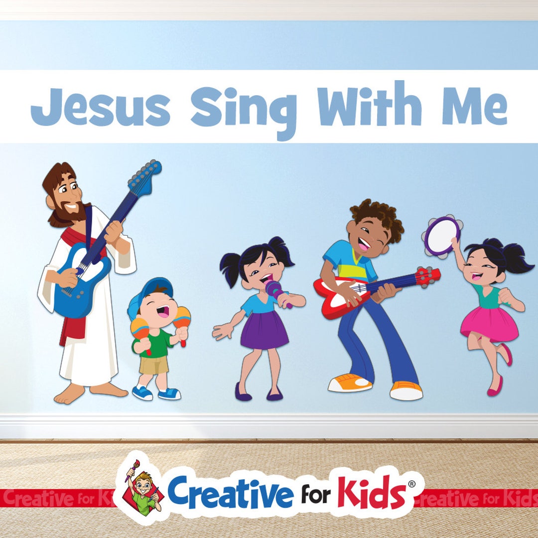 Sing With Jesus Wall Decal Set: Sunday School Church Decor - Etsy