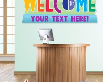 Custom Welcome To Wall Decal: Personalized Sunday School Decor
