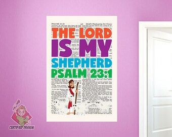 Psalm 23:1 Decal - The Lord Is My Shepherd Scripture