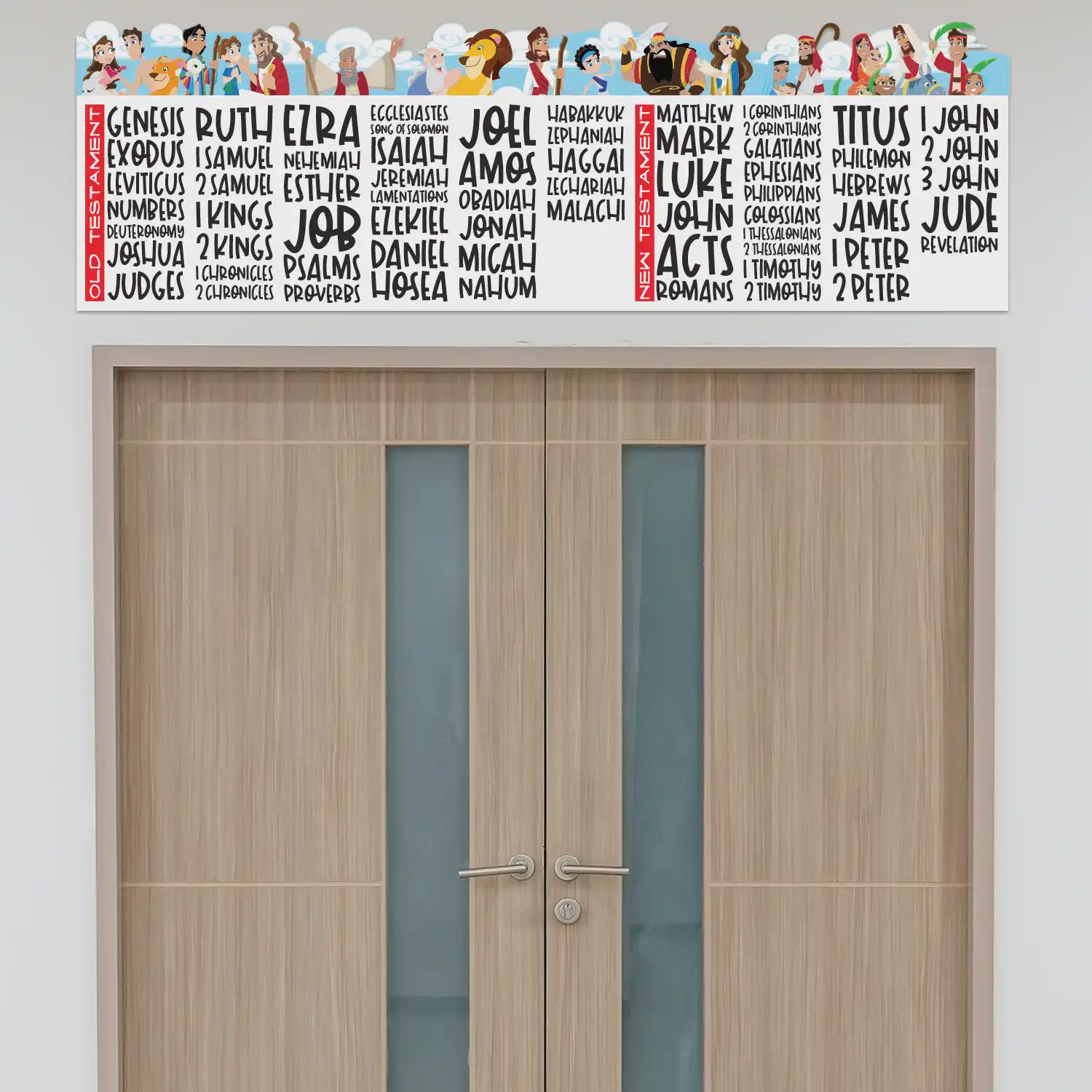Books of the Bible Wall Decal: Sunday School Classroom Decor - Etsy