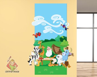 Noah's Ark Wall Decal: Bible Story Nursery Decor
