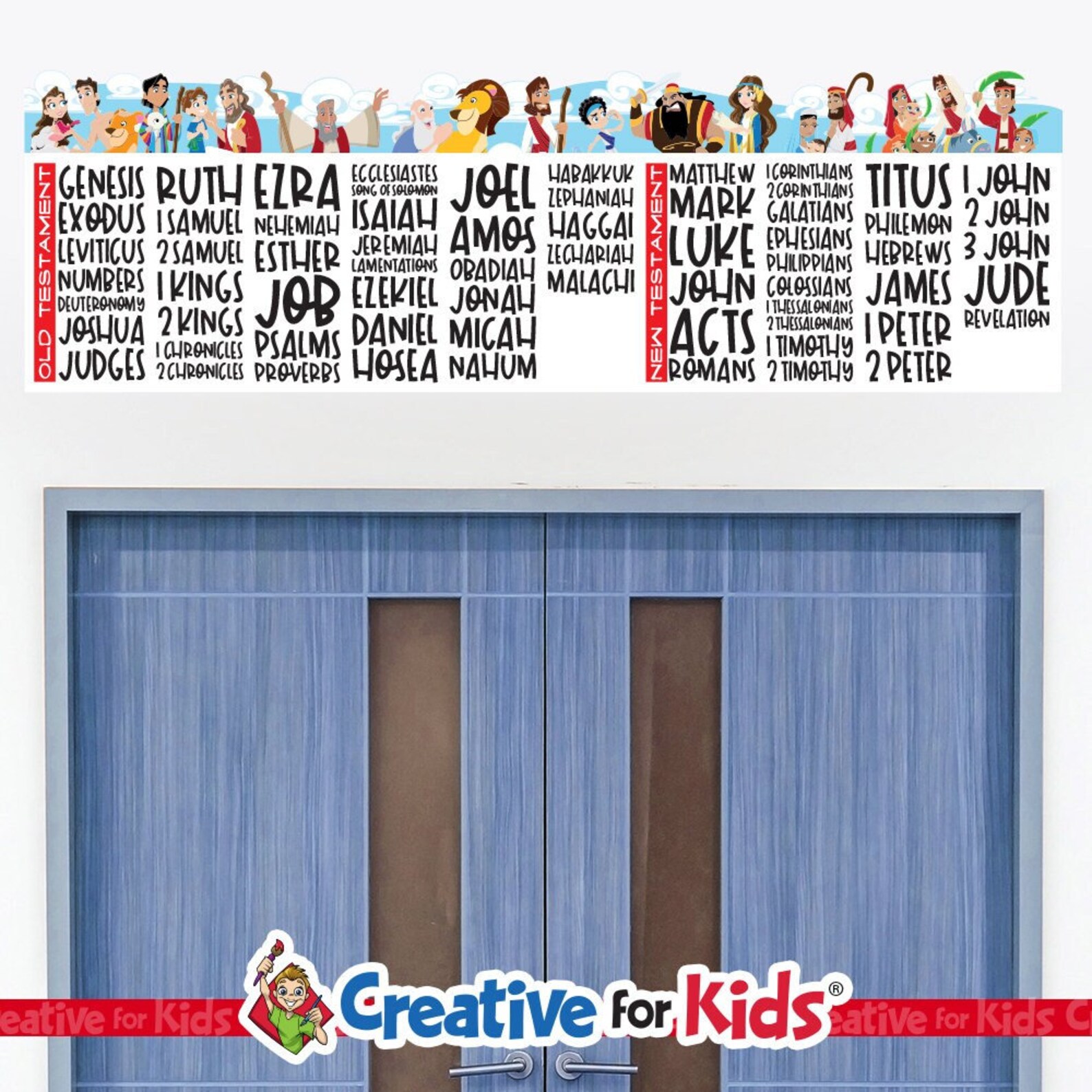 Books of the Bible Wall Decal: Sunday School Classroom Decor - Etsy
