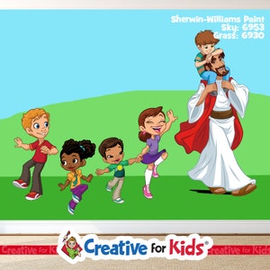 Come Follow Jesus Robe Character wall decal set, ELEM 9560