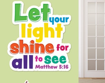 Let Your Light Shine Craft Activities, Be the Light, Shine Bright for Jesus, Sharing Kindness, Sunday School Activities