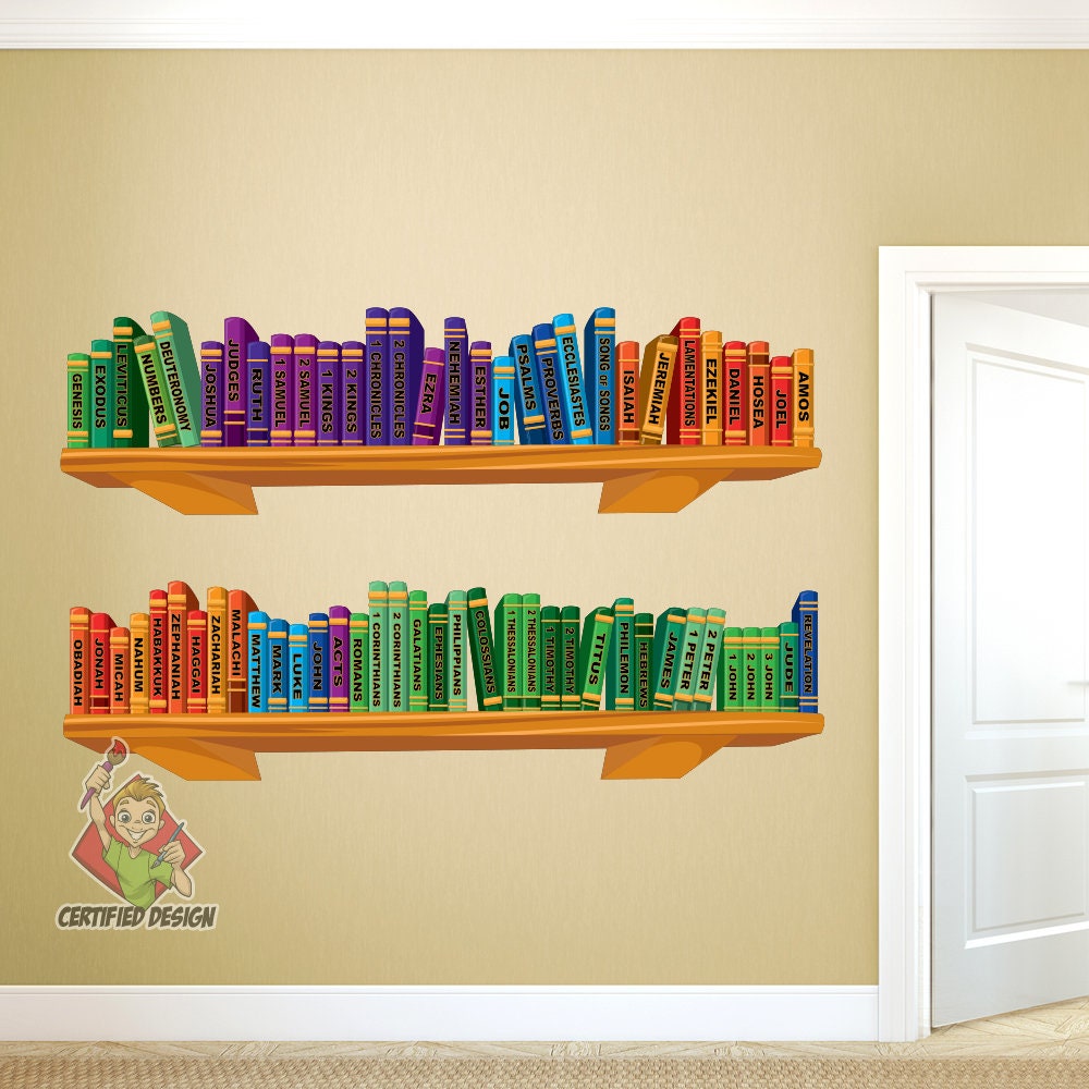 Books of the Bible Wall Decal: Sunday School Classroom Decor - Etsy