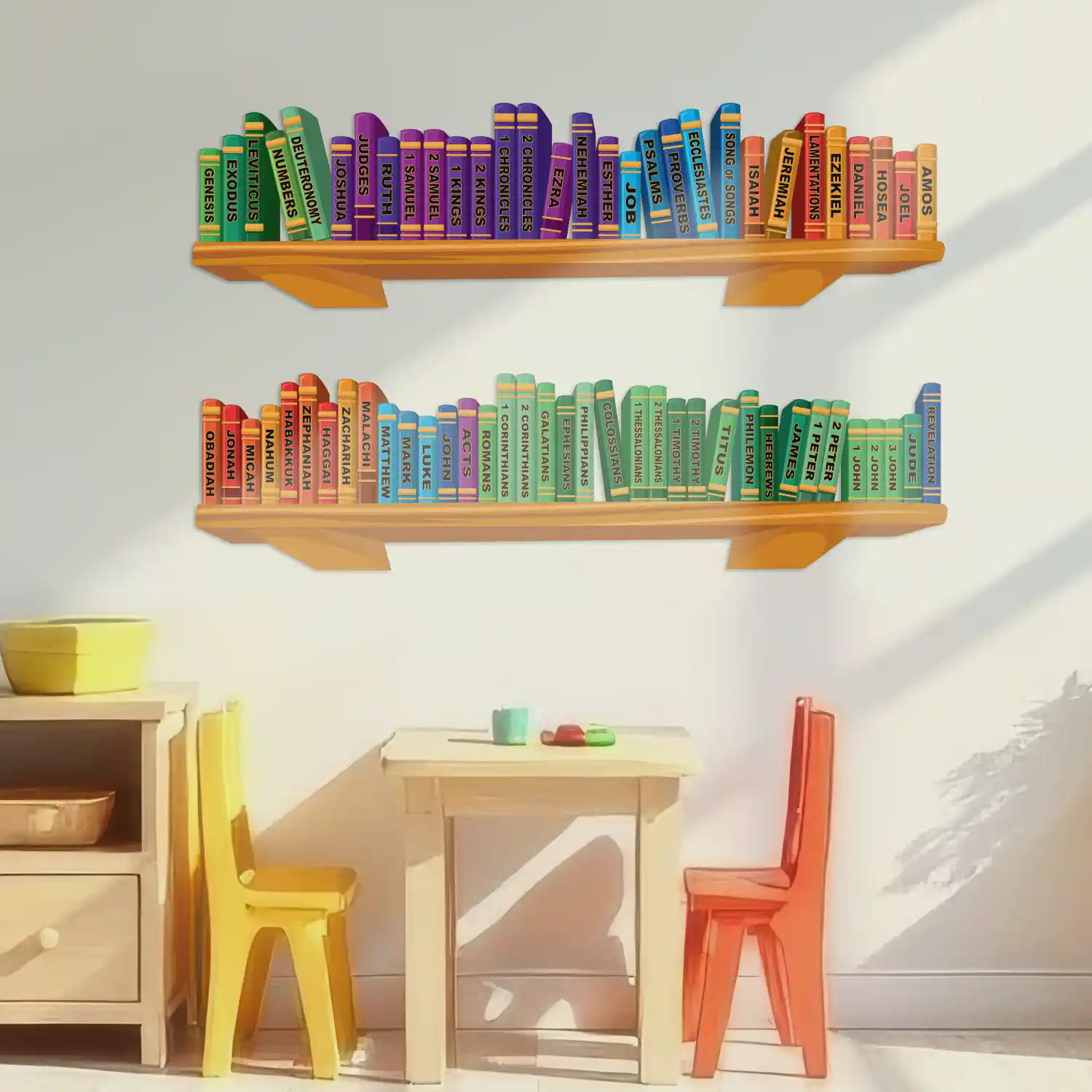 Books of the Bible Wall Decal: Sunday School Classroom Decor - Etsy