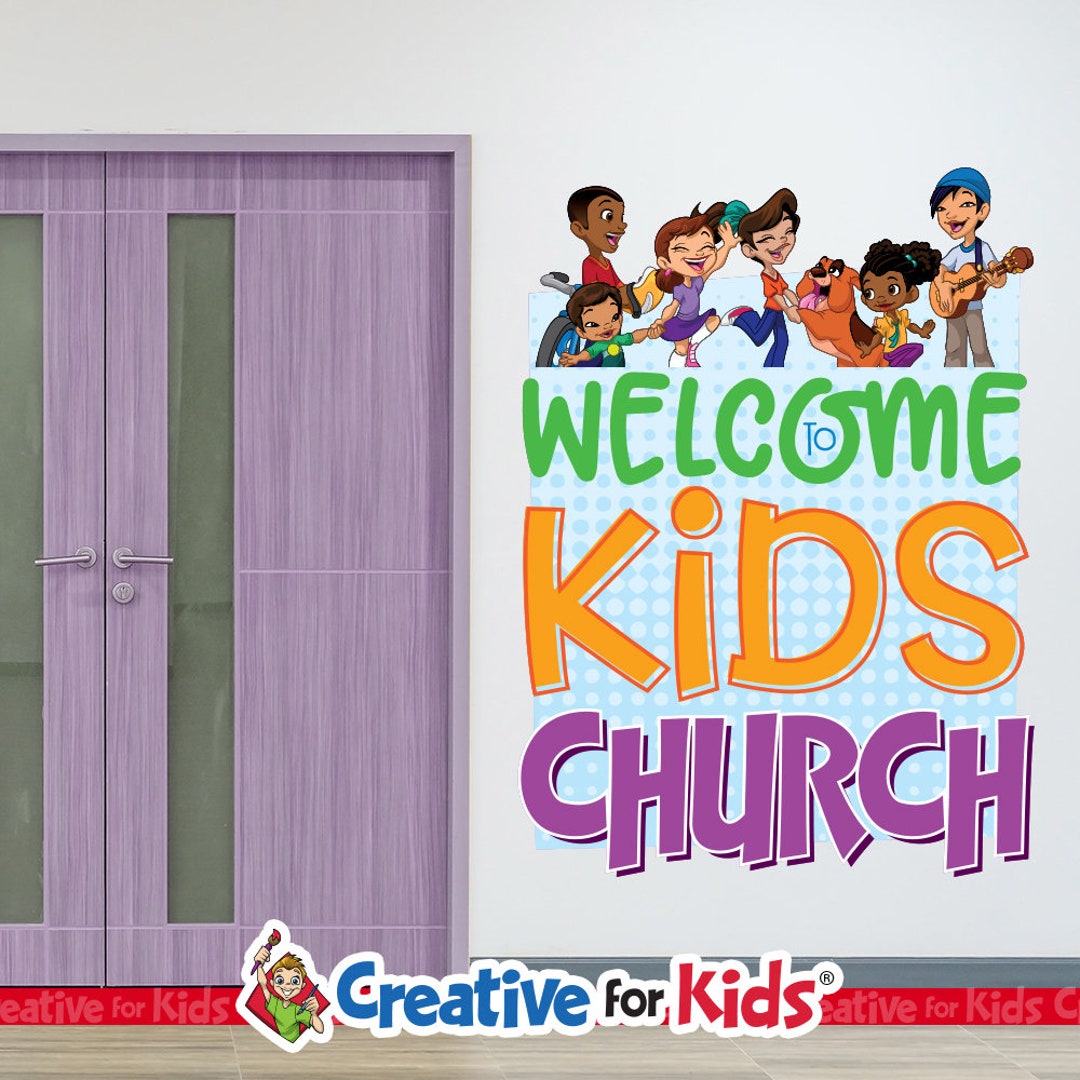 Welcome to Kids Church Decal: Sunday School Decor - Etsy