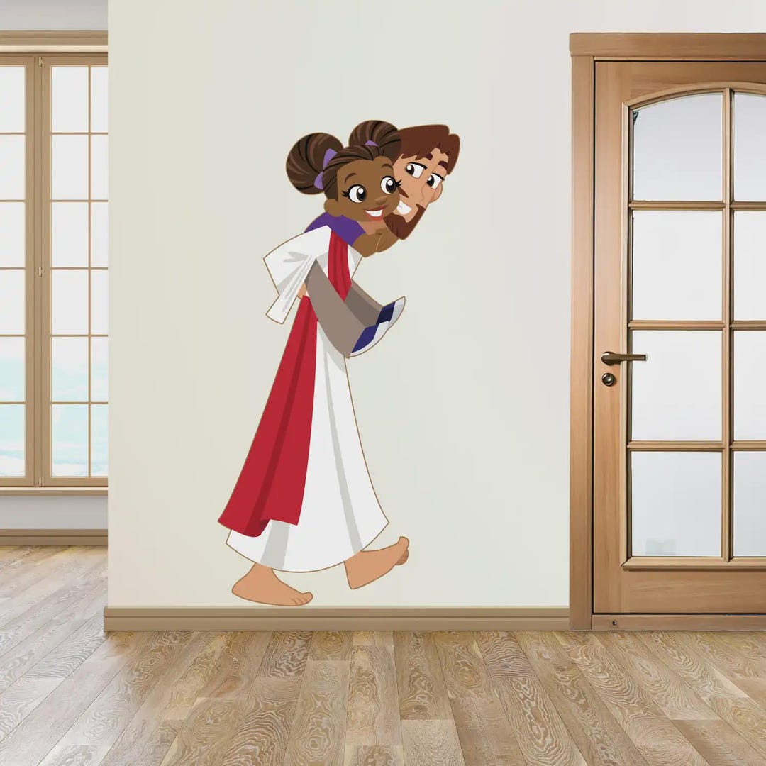 Jesus Wall Decal Set for Kids – Sunday School Wall Art | Preschool ...