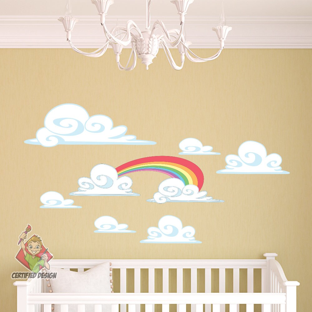 Pastel Rainbow Wall Decal Rainbow Wall Decal Rainbow Wall Etsy